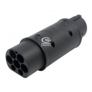 Adaptador / Convertidor Cargador AC Tipo 2 a Tipo 1 Vehiculos Electricos EV PHEV (IEC 62196-2 Mennekes a SAE J1772)